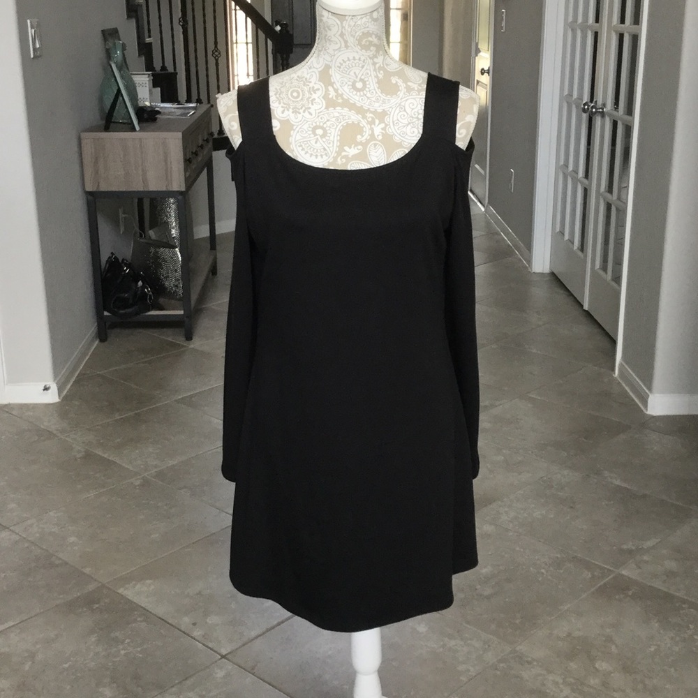 Black Cold Shoulder Dress